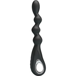 PRETTY LOVE FEDERER VIBRADOR ANAL 12 VIBRACIONES NEGRO