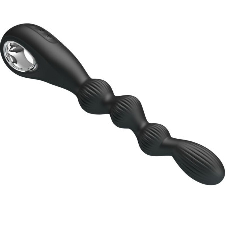 PRETTY LOVE FEDERER VIBRADOR ANAL 12 VIBRACIONES NEGRO
