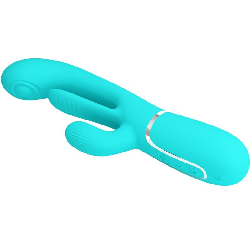 PRETTY LOVE SHANIA TRIPLE VIBRADOR RABBIT MULTIFUNCION 3 EN 1