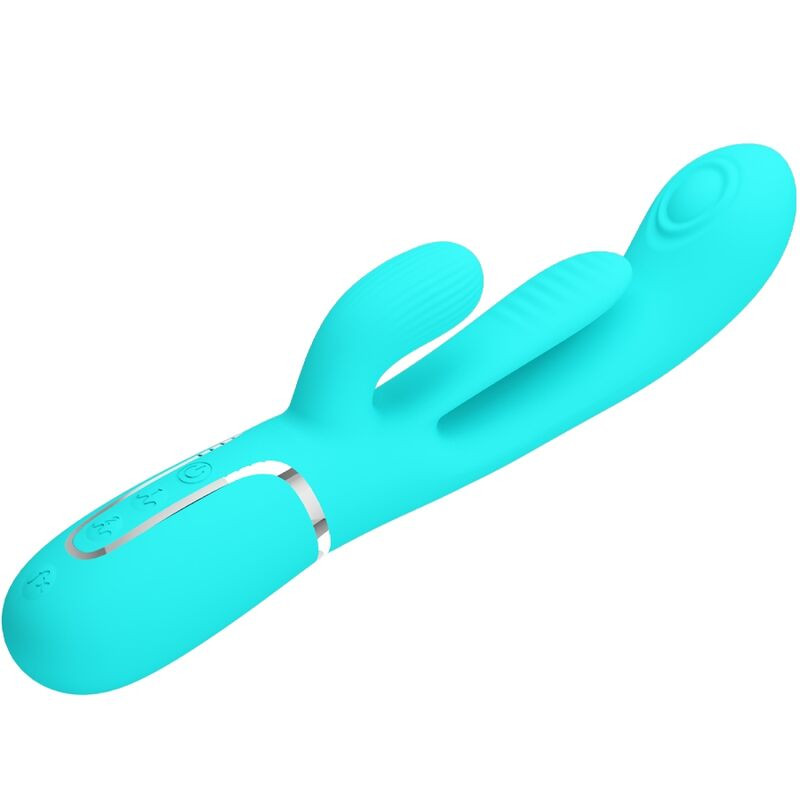PRETTY LOVE SHANIA TRIPLE VIBRADOR RABBIT MULTIFUNCION 3 EN 1