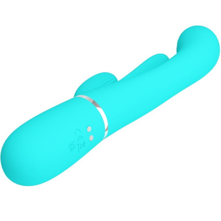 PRETTY LOVE SHANIA TRIPLE VIBRADOR RABBIT MULTIFUNCION 3 EN 1