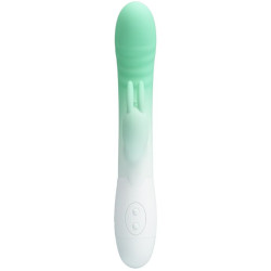 PRETTY LOVE CERBERUS VIBRADOR RABBIT 3O VIBRACIONES VERDE 2