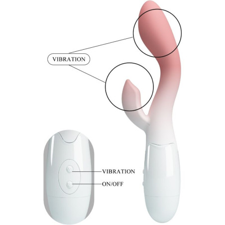 PRETTY LOVE BRIGHTY VIBRADOR PUNTO G ESTIMULADOR CLITORIS 30 VIBRACIONES ROSA