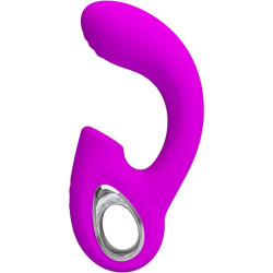 PRETTY LOVE SIBEL VIBRADOR PUNTO G ESTIMULADOR CLITORIS 10 VIBRACIONES MORADO