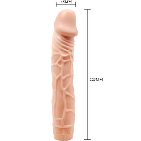 BAILE BOB VIBRADOR REALISTICO 225 CM NATURAL