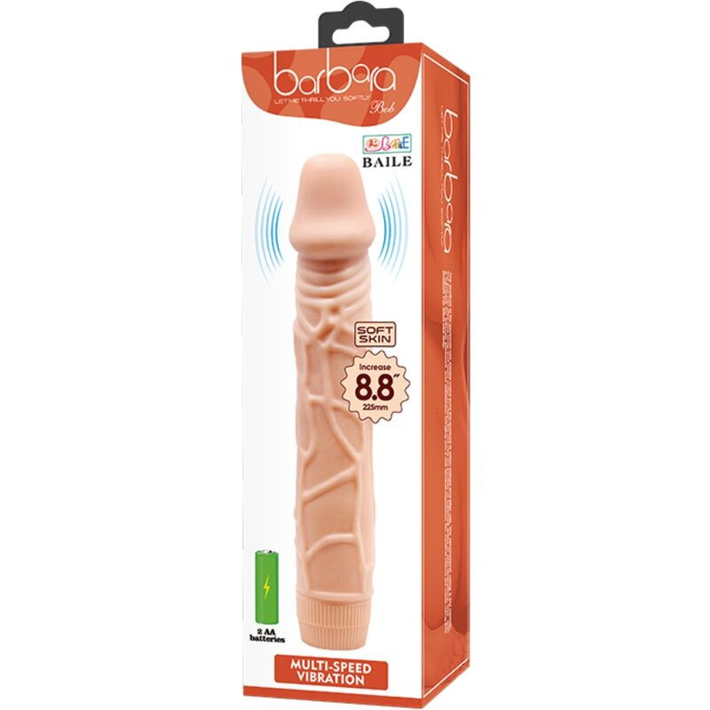 BAILE BOB VIBRADOR REALISTICO 225 CM NATURAL