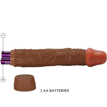 BAILE BOB VIBRADOR REALISTICO 225 CM MULATO