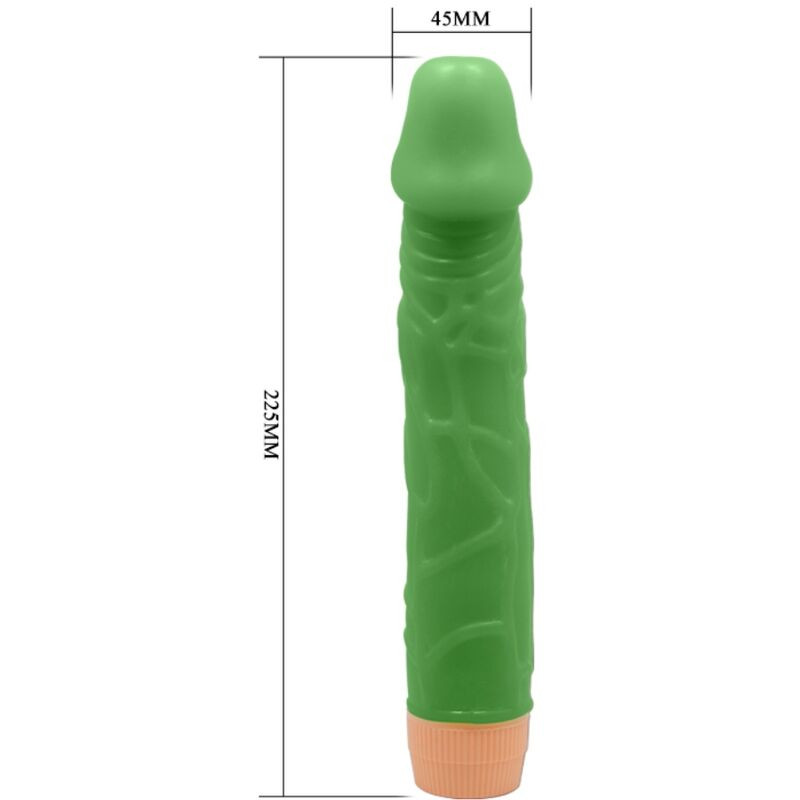BAILE BILL VIBRADOR REALISTICO 225 CM VERDE