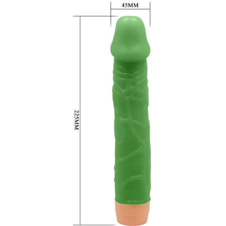 BAILE BILL VIBRADOR REALISTICO 225 CM VERDE