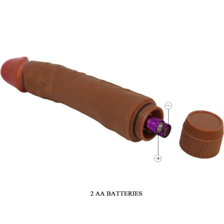 BAILE DYBBUK VIBRADOR REALISTICO 24 CM MULATO