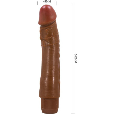 BAILE DYBBUK VIBRADOR REALISTICO 24 CM MULATO