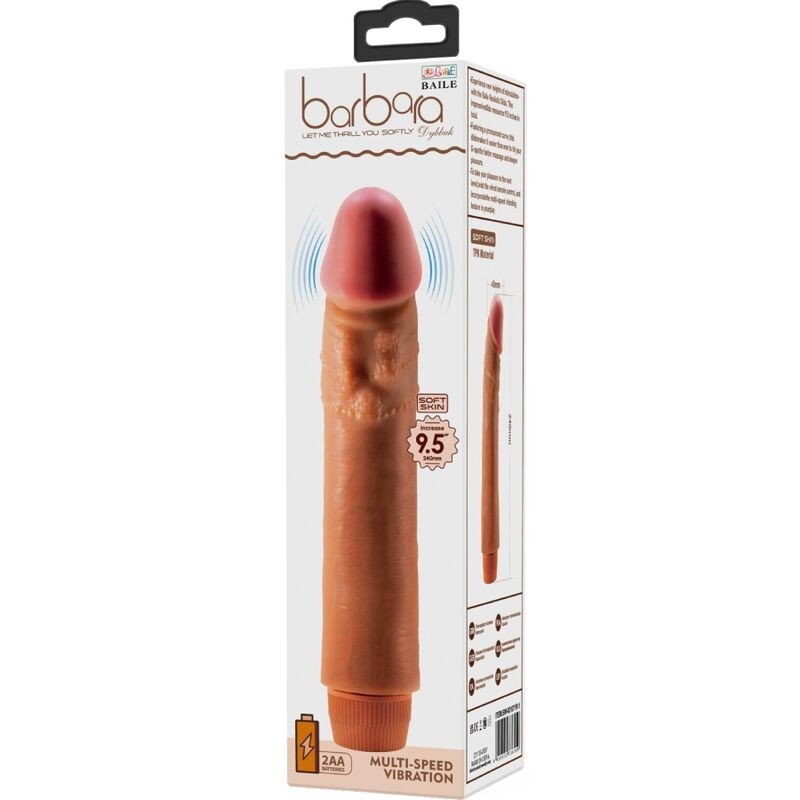 BAILE DYBBUK VIBRADOR REALISTICO 24 CM MULATO