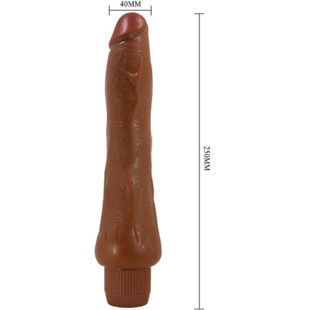 BAILE DRYAD VIBRADOR REALISTICO 25 CM MULATO
