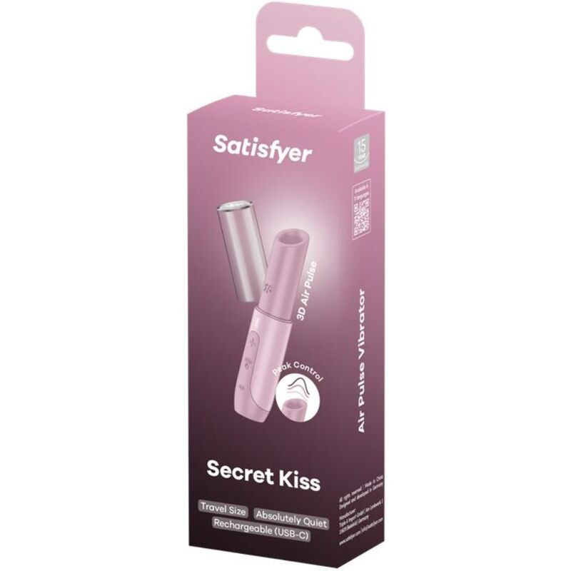 SATISFYER SECRET KISS ESTIMULADOR CLITORIS POR ONDAS ROSA