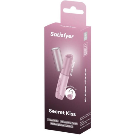 SATISFYER SECRET KISS ESTIMULADOR CLITORIS POR ONDAS ROSA