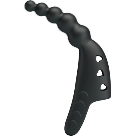 PRETTY LOVE JORDIN VIBRADOR DE DEDO 10 VIBRACIONES NEGRO