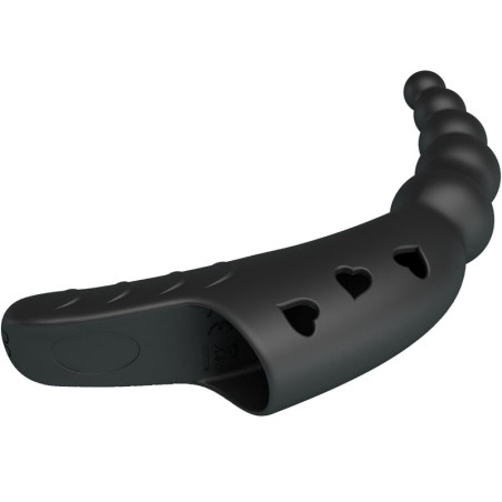 PRETTY LOVE JORDIN VIBRADOR DE DEDO 10 VIBRACIONES NEGRO