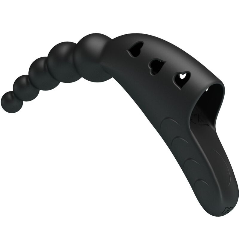 PRETTY LOVE JORDIN VIBRADOR DE DEDO 10 VIBRACIONES NEGRO