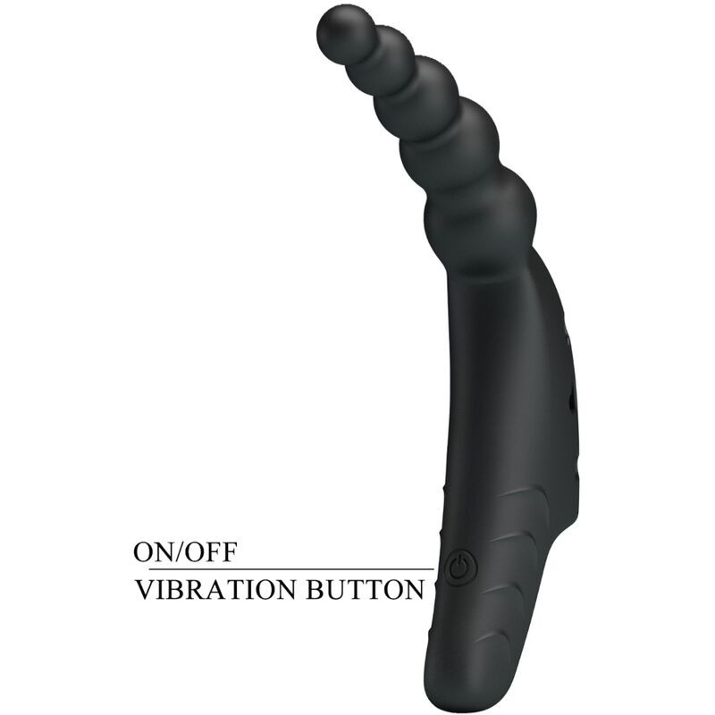 PRETTY LOVE JORDIN VIBRADOR DE DEDO 10 VIBRACIONES NEGRO