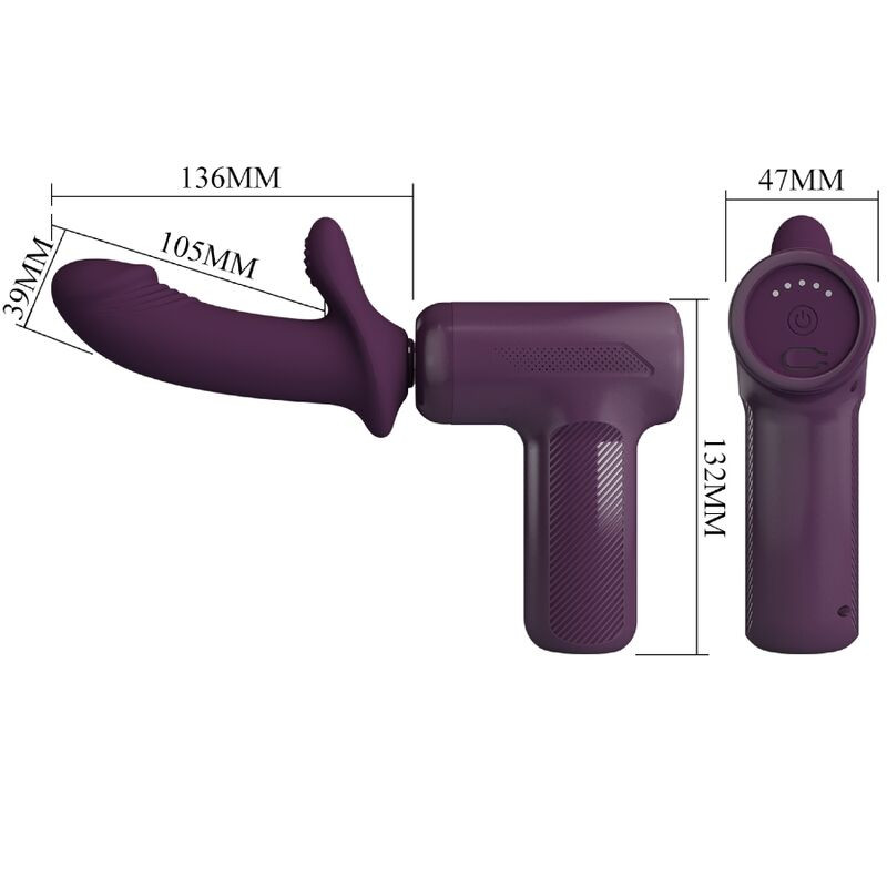 PRETTY LOVE DJ SCHOLAR MASAJEADOR 5 CONFIGURACIONES MORADO