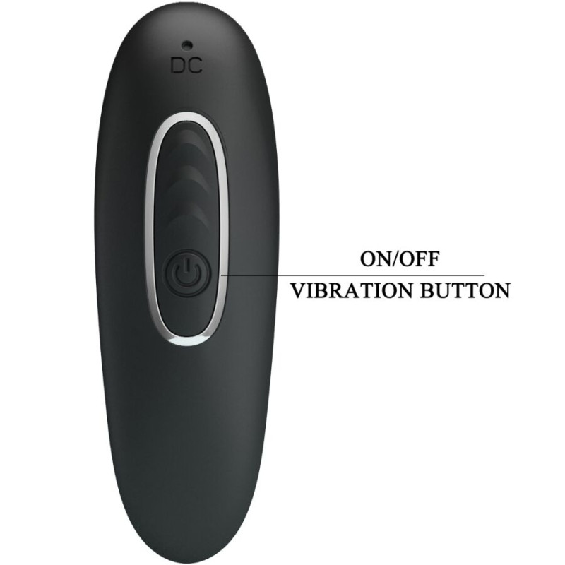 PRETTY LOVE CORBAN VIBRADOR ANAL 10 VIBRACIONES NEGRO