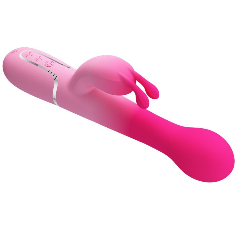 PRETTY LOVE DEJON VIBRADOR RABBIT 3 EN 1 MULTIFUNCION ROSA