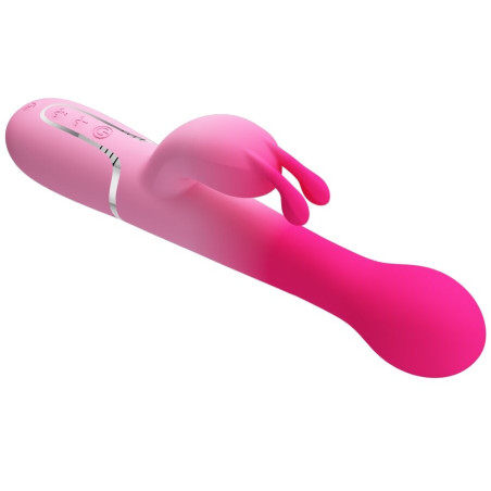 PRETTY LOVE DEJON VIBRADOR RABBIT 3 EN 1 MULTIFUNCION ROSA