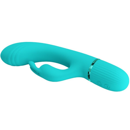 PRETTY LOVE SCOCCO VIBRADOR RABBIT TURQUESA