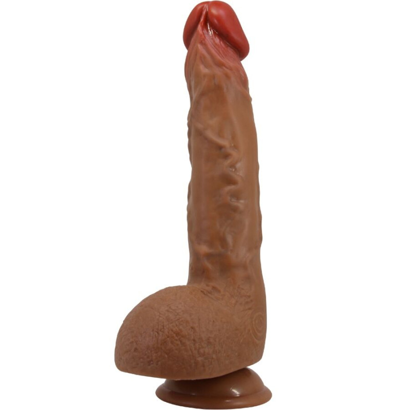 BAILE BEAUTIFUL WILKS VIBRADOR REALISTICO DE 5 CONFIGURACIONES 25 CM MULATO