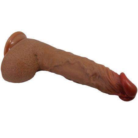 BAILE BEAUTIFUL WILKS VIBRADOR REALISTICO DE 5 CONFIGURACIONES 25 CM MULATO