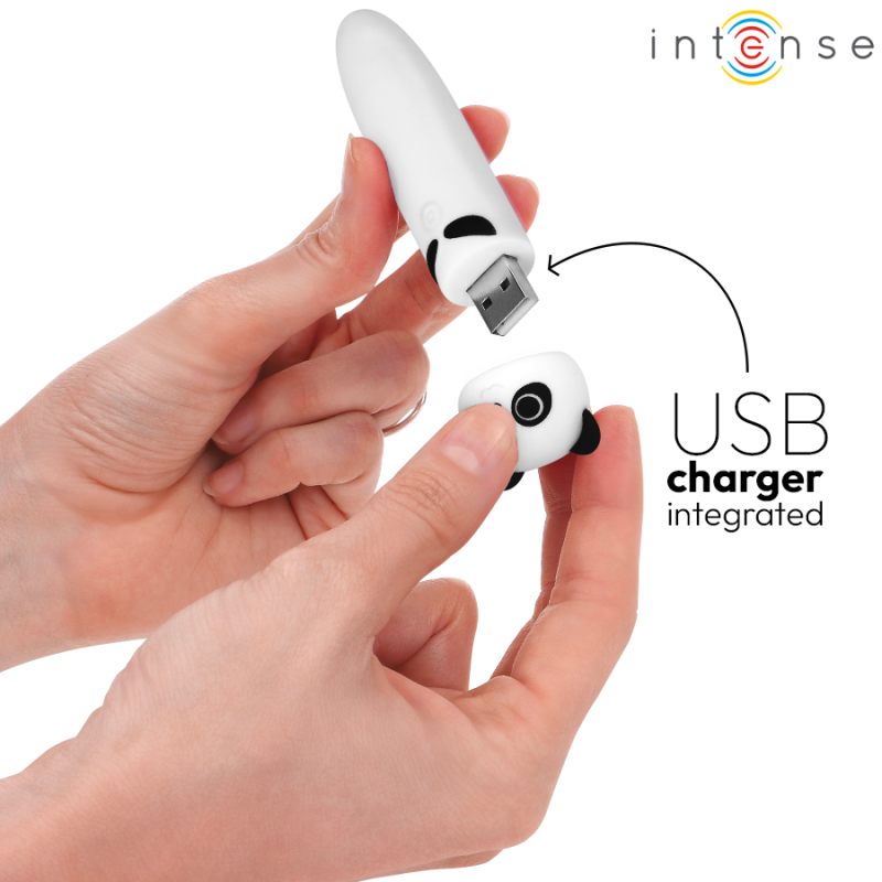 INTENSE POH BALA VIBRADORA PANDA RECARGABLE USB 10 X 22 CM