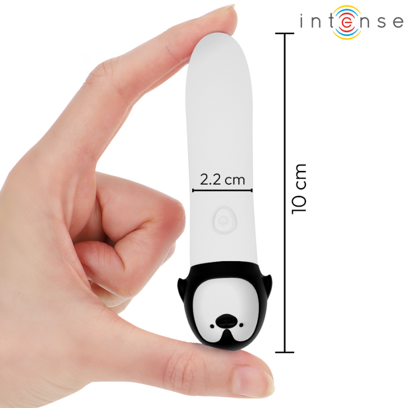 INTENSE RICO BALA VIBRADORA PINGUINO RECARGABLE USB 10 X 22 CM