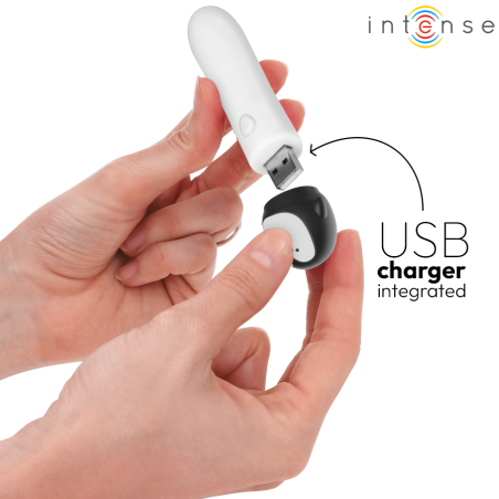INTENSE RICO BALA VIBRADORA PINGUINO RECARGABLE USB 10 X 22 CM