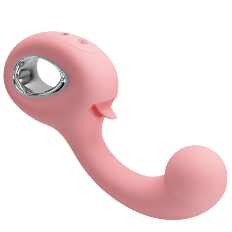 PRETTY LOVE ERYNNYES VIBRADOR PUNTO G ESTIMULADOR CLITORIS 10 VIBRACIONES ROSA