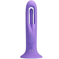 PRETTY LOVE KILLMOULIS VIBRADOR RABBIT 12 MODOS DE VIBRACION MORADO 2