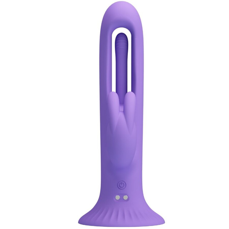 PRETTY LOVE KILLMOULIS VIBRADOR RABBIT 12 MODOS DE VIBRACION MORADO