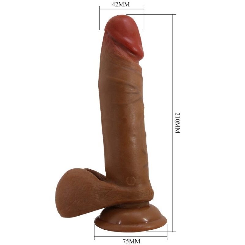 BAILE ABEL DILDO REALISTICO 21 CM MULATO