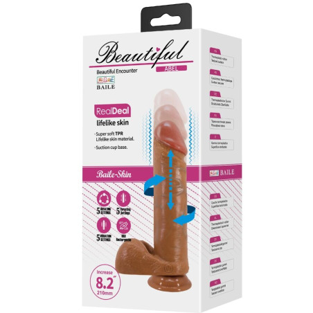BAILE ABEL DILDO REALISTICO 21 CM MULATO