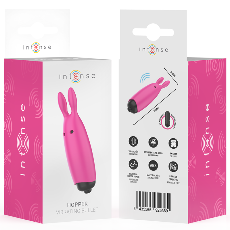 INTENSE HOPPER BALA VIBRADORA ROSA 83 X 24 CM