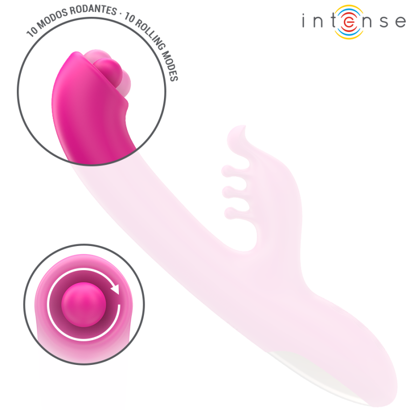 INTENSE CHRISTINA VIBRADOR MULTIFUNCION RABBIT 225 CM ROSA
