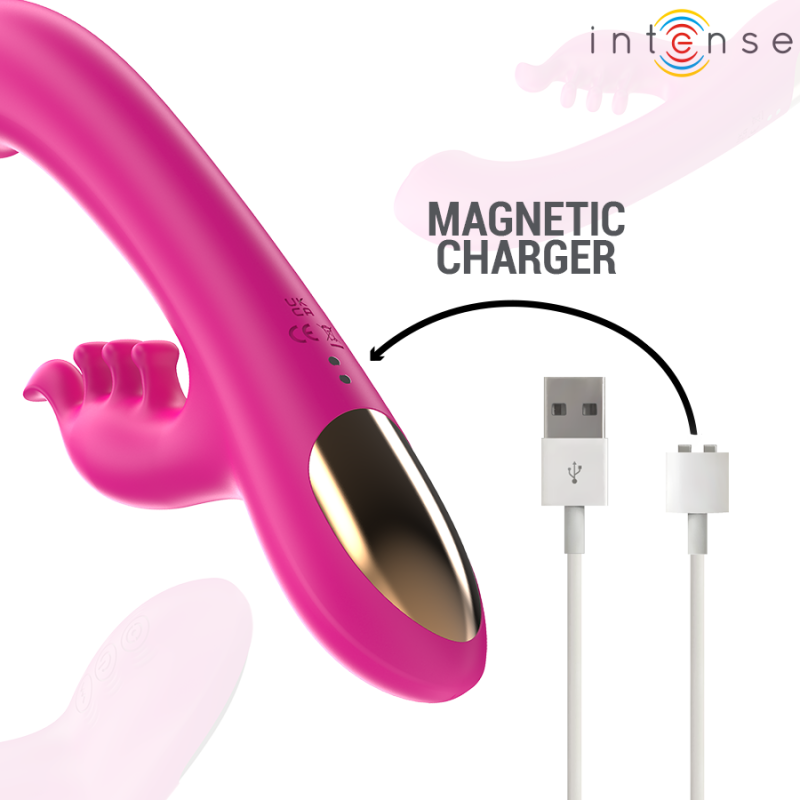 INTENSE CHRISTINA VIBRADOR MULTIFUNCION RABBIT 225 CM ROSA