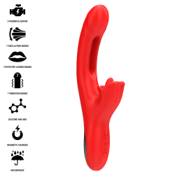 INTENSE JESSICA VIBRADOR MULTIFUNCION ESTIMULACION CLITORIS 248 CM ROJO 2
