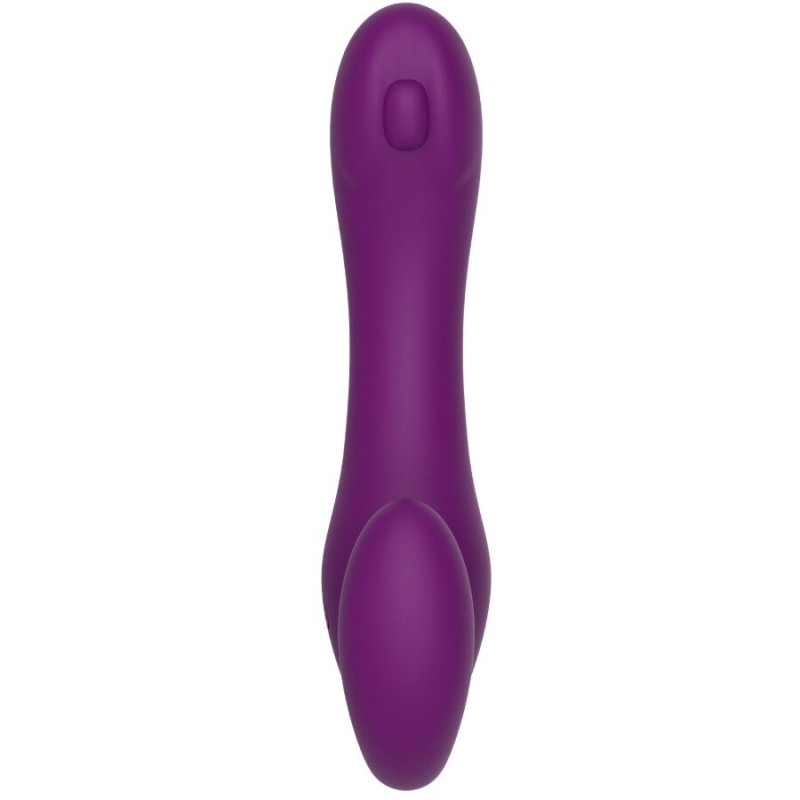 XOCOON STRAPLESS STRAP ON VIBRADOR 2 EN 1 CON CONTROL REMOTO MORADO