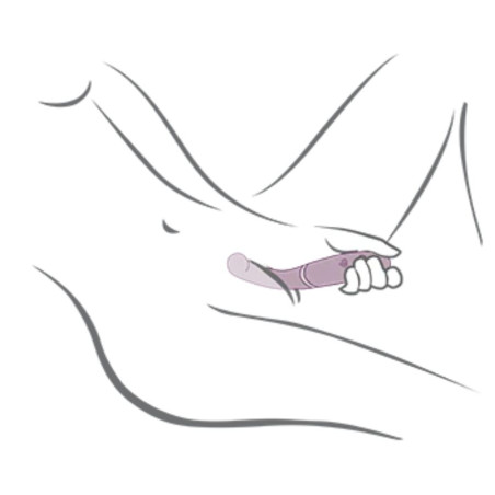 ROCKS OFF GEMINI VIBRADOR DUAL PUNTO G Y ESTIMULADOR CLITORIS MORADO