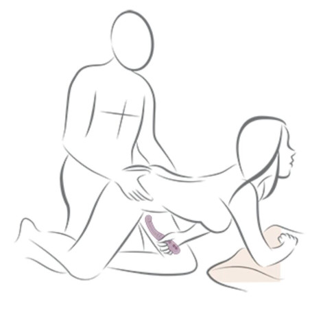 ROCKS OFF GEMINI VIBRADOR DUAL PUNTO G Y ESTIMULADOR CLITORIS MORADO