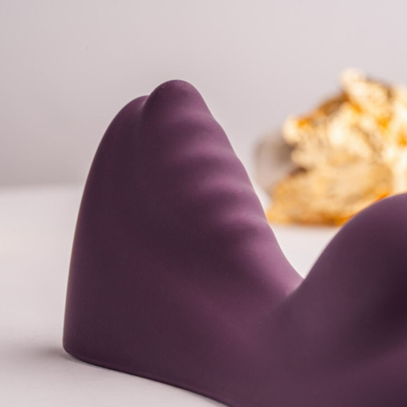 ROCKS OFF RUBY GLOW VIBRADOR SIT ON MORADO
