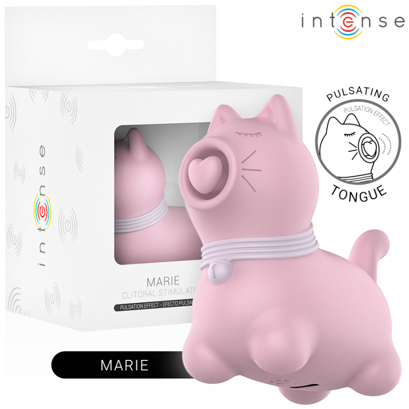 INTENSE MARIE ESTIMULADOR CON LENGUA EFECTO PULSACION ROSA