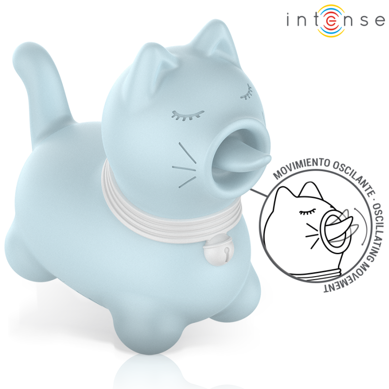INTENSE DUCHESS ESTIMULADOR CON LENGUA ROTATIVA 360º AZUL