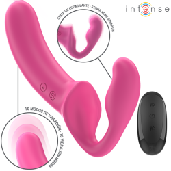 INTENSE AMY VIBRADOR DOBLE 20 CM ROSA CONTROL REMOTO 2