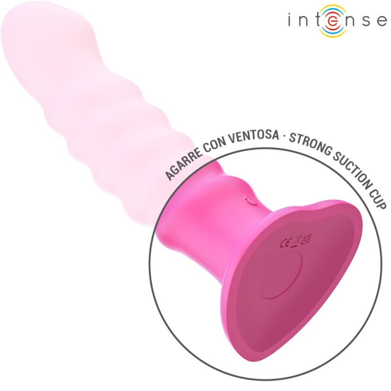 INTENSE CINDY VIBRADOR TALLA L DISENO EN ESPIRAL 10 VIBRACIONES ROSA CONTROL REMOTO